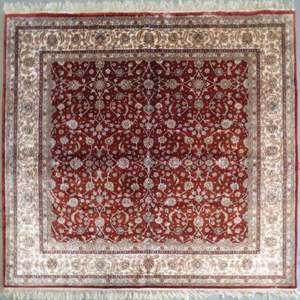 Tapis en soie turque fait main, design unique, taille 6'2 x 5'10 Abc-Silk-TK008 - Product Image 1