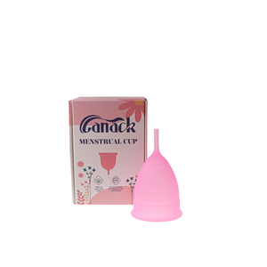 Coppetta mestruale pieghevole in silicone di qualità medica riutilizzabile con tazza d'epoca di nuovo Design all'ingrosso - Product Image 5