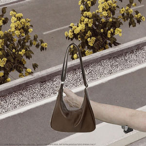 Sac fourre-tout vintage Maillard 2026 pour femme en cuir PU grande capacité avec fermeture éclair et bandoulière unique toutes saisons été 55 - Product Image 3