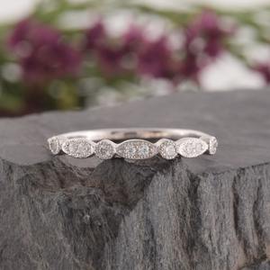 แหวนแต่งงานสไตล์โบฮีเมียนทำด้วยมือของผู้หญิง925เงินแท้สไตล์โบโฮเครื่องประดับสีขาวบุษราคัมอัญมณีชั้นดีสำหรับงานเลี้ยงและของขวัญ - Product Image 2