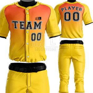 Conjunto de uniformes de béisbol transpirables y personalizables O.E.M. Servicio de venta online - Product Image 6