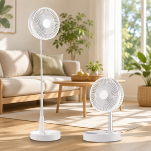 Summer Must Have 2-in-1 Personal Mini Portable Desk Fan Rechargeable 7200mAh Battery 35dB Quiet <strong>Foldable</strong> Fan - Product Image 1