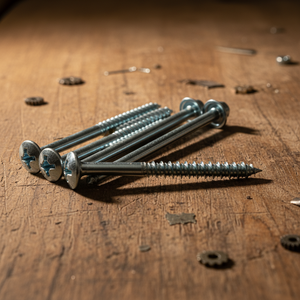 สกรูเกลียวบางหัวหกเหลี่ยมมาตรฐานเมตริก ความแข็งแรงสูง ระดับ 4.8 และ 6.8 / สกรูไม้ เหล็กกล้าคาร์บอนชุบสังกะสี ยี่ห้อ PDC - Product Image 1