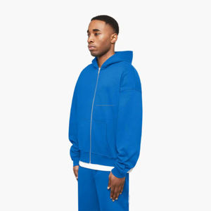 Concevez vos propres sweats à capuche à glissière de sport pour hommes au prix de gros Les hommes utilisent des sweats à capuche à fermeture éclair de meilleure qualité avec logo personnalisé - Product Image 6