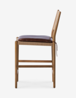 Chaise haute de bar moderne de luxe en bois massif personnalisée pour salle à manger, salon ou restaurant au design vintage