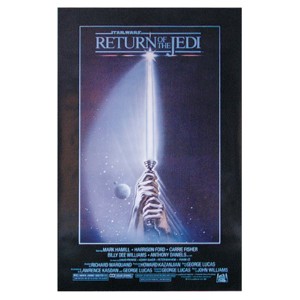 Star Wars Return of the Jedi <b>Poster</b> Black <b>Frame</b> Paper Wall Decor - Product Image 1