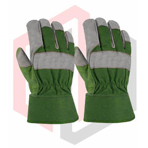 ถุงมือปาล์มหนังอุตสาหกรรมที่มีข้อมือยางระบายอากาศและทนต่อการฉีกขาดปราศจากผงซิลิโคน - Product Image 4