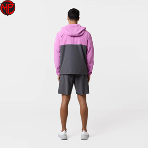 Nylon Tracksuit for Men <b>Zip</b> <b>up</b> Custom Lightweight Windbreaker Shorts Set Two Piece Blank Loose Fit Summer <b>Jacket</b> Short Sets - Product Image 2