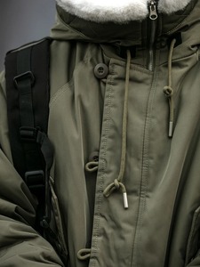 Chaqueta Parka de Invierno para Hombre, Gruesa, Forrada de Felpa, con Capucha Cálida y Cuello de Piel Sintética, Estilo Urbano - Product Image 3