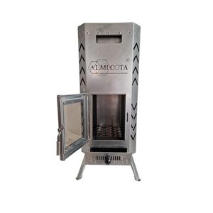 Calentador de Sauna Portátil ALMI-Flex a Leña para Tiendas de Campaña y Camping, Acero Inoxidable, 20 kg, Diseño Moderno Compacto, hasta 100 °C - Product Image 3