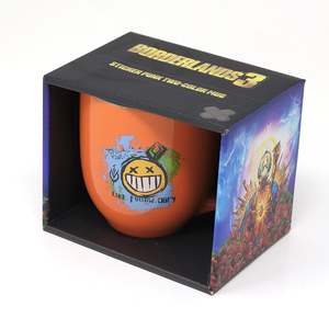Modern Design Borderlands 3 <b>Mug</b> Punk Sticker <b>Ceramic</b> Beer Cup with <b>Lid</b> Microwave Safe 200ml/400ml/600ml Capacity Free Shipping - Product Image 2