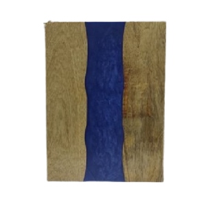 Planche à découper de luxe en résine et en bois pour la préparation et le service des aliments - Product Image 1