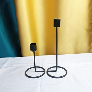 Modern Gold Metal <b>Large</b> Dinner Votive Holder High Quality Handmade Simple Style Pillar Candelabra Customizable Print Home Use - Product Image 2