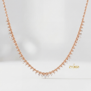 Collar de Diamantes Cultivados en Laboratorio con Cuentas Chapadas en Oro, Plata de Ley 925, Joyería de Lujo para Mujer, Regalo - Product Image 5