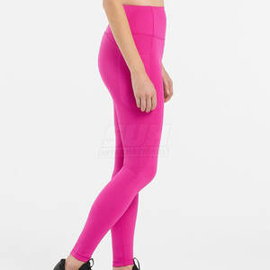กางเกงโยคะผู้หญิงแบบเรียบ ไร้ตะเข็บ คุณภาพสูง แห้งเร็ว ระบายอากาศได้ดี ความยาวเต็มตัว เอวกลาง ยืดหยุ่น ขายดีออนไลน์ - Product Image 4