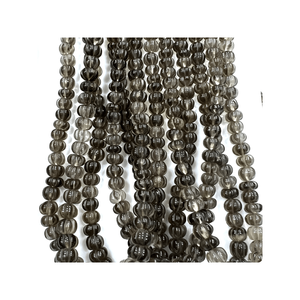 Cuentas de piedras preciosas de cuarzo ahumado redondas de hebra personalizada para la fabricación de joyas Premium certificado por terceros Alif International - Product Image 5