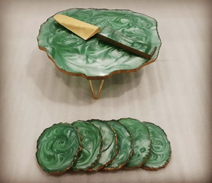 ขาตั้งมีดแบบมีลวดลายสำหรับเสิร์ฟของหวานสำหรับงานฝีมือเรซิน - Product Image 4