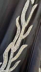 Islamic Elegant Modest Women's Traditional <b>Muslim</b> Clothing Out feet Hand Embroidered Abaya Style Kaftan Formal Dubai - Product Image 2