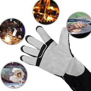 Gants de soudage en cuir de vachette robustes, résistants aux flammes, pour soudeurs professionnels - Product Image 5