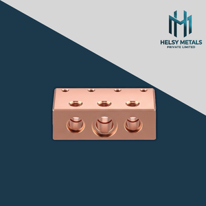 High Purity Copper Manifold VMC Machined Precision Drilled <b>Ports</b> and Threaded <b>Holes</b> for Gas Distribution Systems - Product Image 2