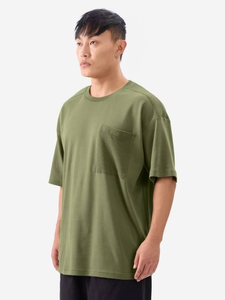 เสื้อยืดผู้ชายแบบสปอร์ตถักนิตติ้งโพลีเอสเตอร์ 100% ออกแบบเองได้ตามสั่ง ขายส่ง ทรงหลวมไหล่ตก ผลิตในปากีสถาน - Product Image 4