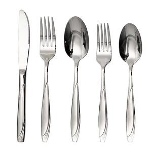 Juegos de cubiertos de estilo moderno Juego de Cubiertos de cuchara y tenedor de cuchillo de acero inoxidable elegante de lujo para fiesta de boda - Product Image 1