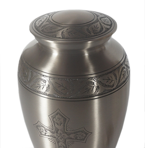 Nouvelle édition spéciale fournitures funéraires inférieures Vase pour le stockage des cendres humaines urne en métal de Style américain fait à la main pour la crémation - Product Image 4