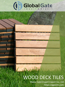Tuiles de terrasse extérieures antidérapantes et imperméables en bois d'acacia DIY avec finition mate et surface huilée, design contemporain - Product Image 4
