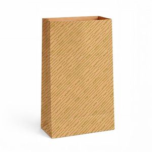 Sacs à pain en papier kraft brun, base de 25 cm, personnalisables avec jusqu'à 2 couleurs - Product Image 1
