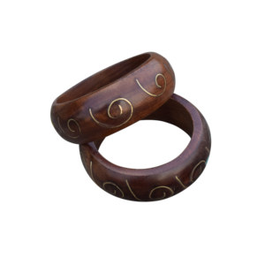 Brazalete de Color de Madera de Tamaño Personalizado Hecho a Mano Producto de Madera Natural de Moda con Aspecto Clásico Tradicional - Product Image 2