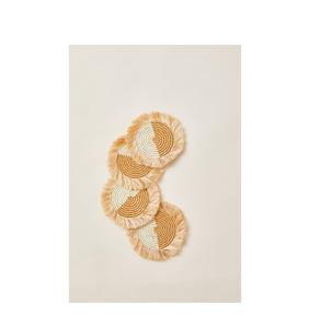 American Style Round Shape Handmade Rattan Coaster in Table Coaster for <b>Dinner</b> Home Decor Accessories - Product Image 2