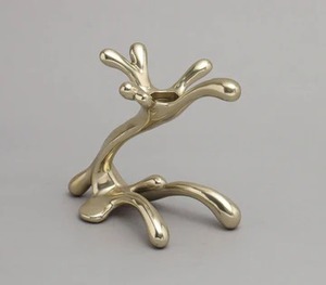 Premium Designer Golden <b>Candle</b> Holder Perfect For Rustic Modern Classic And Luxurious Home Interiors - Product Image 2