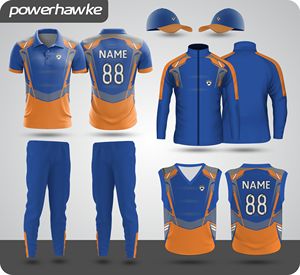 Best Quality Polyester <b>Fabric</b> Full Set Cricket Uniform with Customized Printed Design Team Name Logo Size Color for Adult Boys - Product Image 4