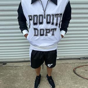 Windbreaker Two Pieces Jogging <b>Sets</b> Color Block Windbreaker Nylon Tracksuit for <b>Men</b> <b>Hoodie</b> <b>and</b> <b>Shorts</b> <b>Set</b> With Logo Windbreaker - Product Image 5