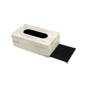 Boîte de papier de soie en bois faite à la main avec conception d'incrustation d'os parfaite pour l'accessoire élégant de table d'hôtel et de maison - Product Image 4