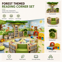 Meuble décoratif en bois Montessori en forme de cabane dans les arbres pour l'angle d'apprentissage des enfants en maternelle, crèche et garderie