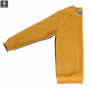 Personnalisé deux tons bleu jaune sweat 2025 dernière conception automne et hiver hommes et femmes couleur correspondant sweat - Product Image 4