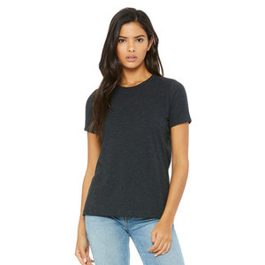 Camiseta Lisa para mujer, camiseta negra a la moda para mujer, camiseta barata de impresión surtida personalizada al por mayor para mujer, camiseta lisa informal - Product Image 1
