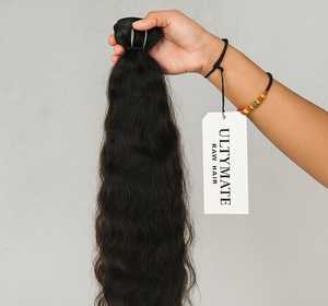 Cheveux humains vierges vietnamiens de haute qualité, 100% cuticules alignées, lisses naturelles, double trame, cheveux vierges, un donneur - Product Image 2