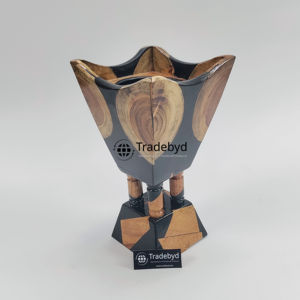 Tradebyd Handmade Pine Wood Bakhoor <b>Burner</b> Luxury Oud <b>Incense</b> <b>Holder</b> for Arabic Home Decor All-Season - Product Image 6