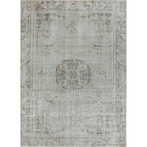 Vintage Green Hand Knotted Wool <b>Rug</b> Large <b>Boho</b> Style Medallion Abstract Rectangle Pattern for Home Entryway Hallway-Pae-2191 - Product Image 1