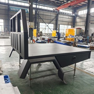 Vasca per Pickup in Alluminio Rinforzato con Pianale Piatto, Cassetta Portautensili Sottoscocca e Pannello Anteriore OEM ODM - Product Image 5