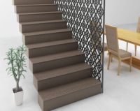 Carreaux de marches et de contremarches en porcelaine de qualité supérieure, antidérapants, de 11mm d'épaisseur, de style moderne, 300x1200mm, un ensemble pour escaliers