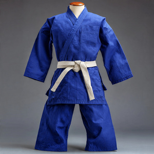 ชุดสูทคาราเต้ยูโดสำหรับเด็กผู้ชายชุดเสื้อซ้อมมวยน้ำหนักเบาชุดเสื้อเจอร์ซีย์ผ้าฝ้ายผ้าทอลายทแยงกางเกงคาราเต้สำหรับผู้ชาย - Product Image 3