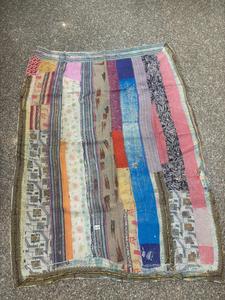100% algodón Reversible hecho a mano Kantha cosido a mano sostenible Kantha tradicional Vintage hecho a mano artesanal Kantha - Product Image 6
