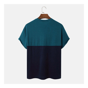 T-shirt décontracté surdimensionné pour homme de haute qualité, en coton, à manches courtes, en tissu tricoté épais personnalisé, 100 % coton, motif lettres - Product Image 5