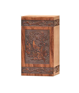 Urnes funéraires en bois pour adultes, pour les funérailles et les inhumations, fabriquées à la main avec logo personnalisé à bas prix - Product Image 4