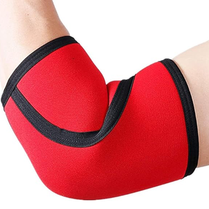 Manchon de compression élastique en néoprène à bas prix, robuste, pour la salle de sport, la remise en forme, l'exercice, réglable, manchons de bras rouges respirants - Product Image 4
