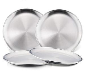 Nouvelle forme ronde faite à la main matériau unique en acier inoxydable poli sous-plaque pièce unique avec un prix extra plus élevé - Product Image 3