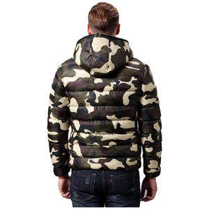 Manteaux rembourrés confortables de couleur unie veste à bulles avec logo personnalisé pour l'hiver pas cher prix épais chaud vêtements pour hommes personnalisé OEM - Product Image 3